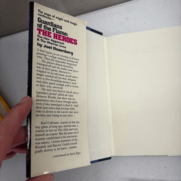 Guardians of the Flame : The Heroes by Joel Rosenberg 1987/1988 HCDJ BCE EUC - Picture 7 of 9